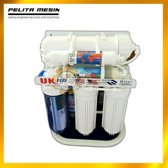 MESIN RO 500GPD UK 6STEP REVERSE OSMOSIS 500 GPD UK MESIN FILTER AIR MINUM NEW