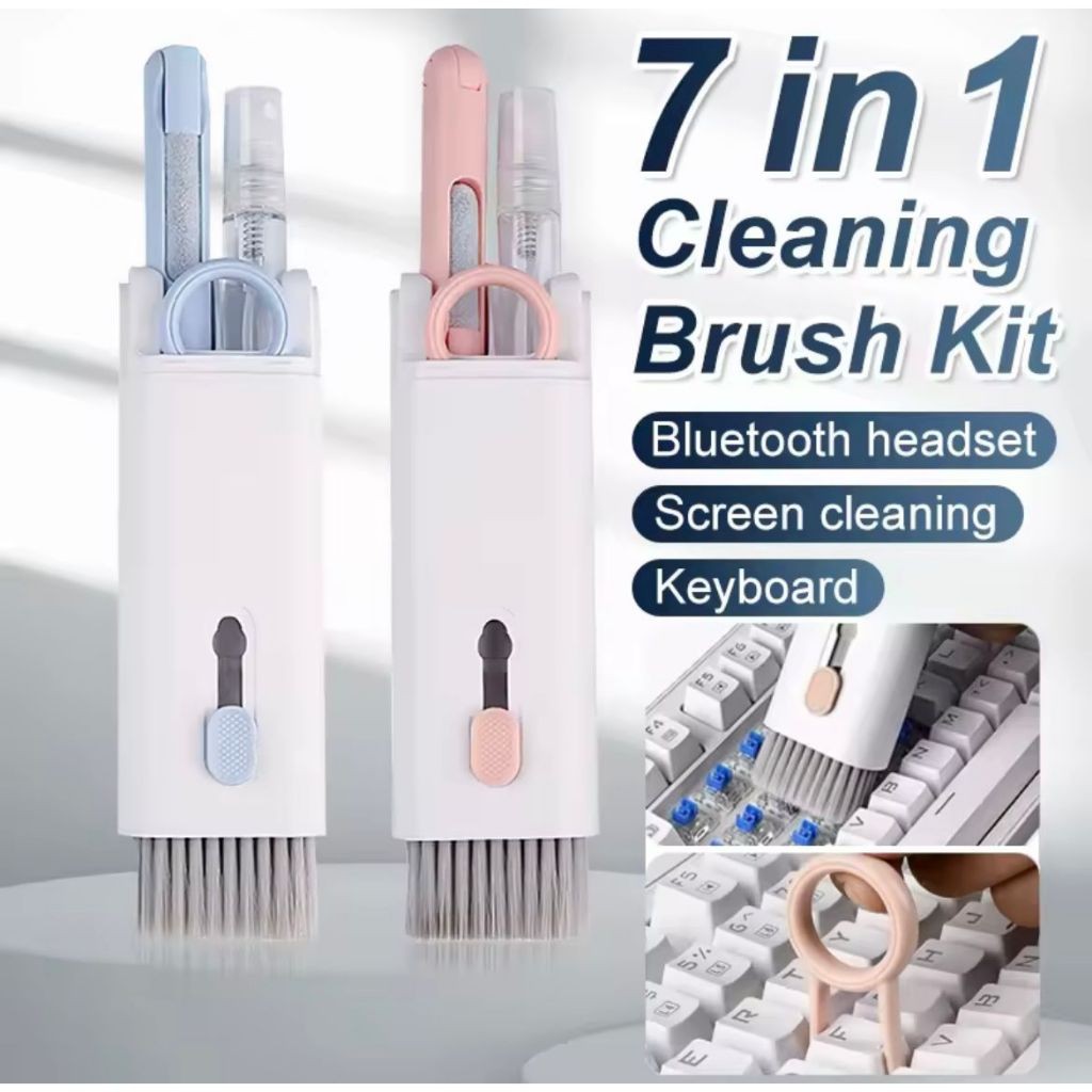 7 in 1 Multifunction Pen Cleaner for Earbud Smartphone Keyboard Cleaning Kit Multifungsi Pembersih K