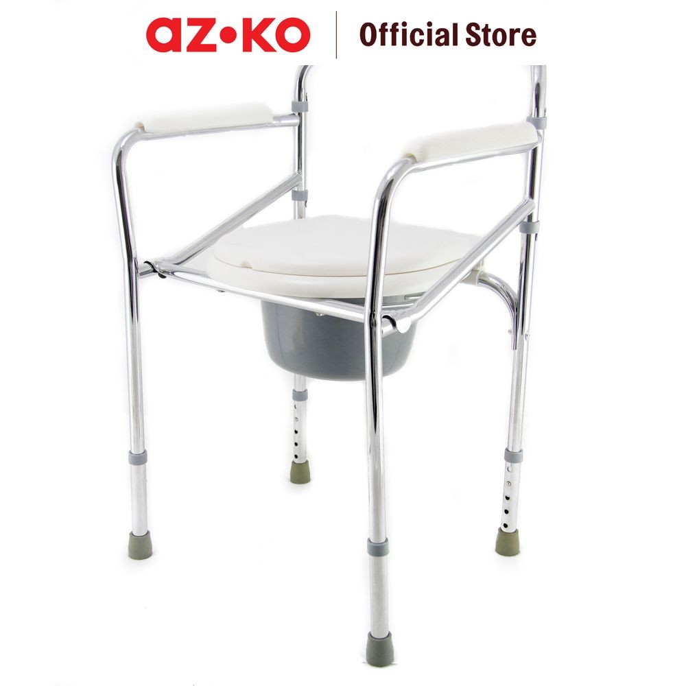 AZKO Galena Kursi Pispot Fs894 Commode Wheel Chair Kursi Toilet Duduk Dengan Roda Kursi Lubang Wc Al