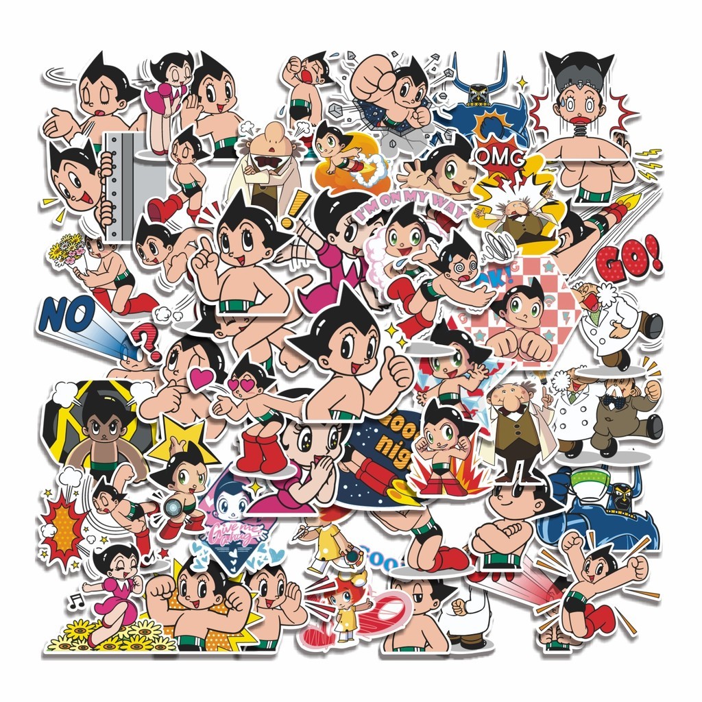 

COD 50 Pcs Stiker Astro Boy Anime Lucu Anti Air Untuk Dekorasi Notebook Sepeda Skateboard Handphone DIY