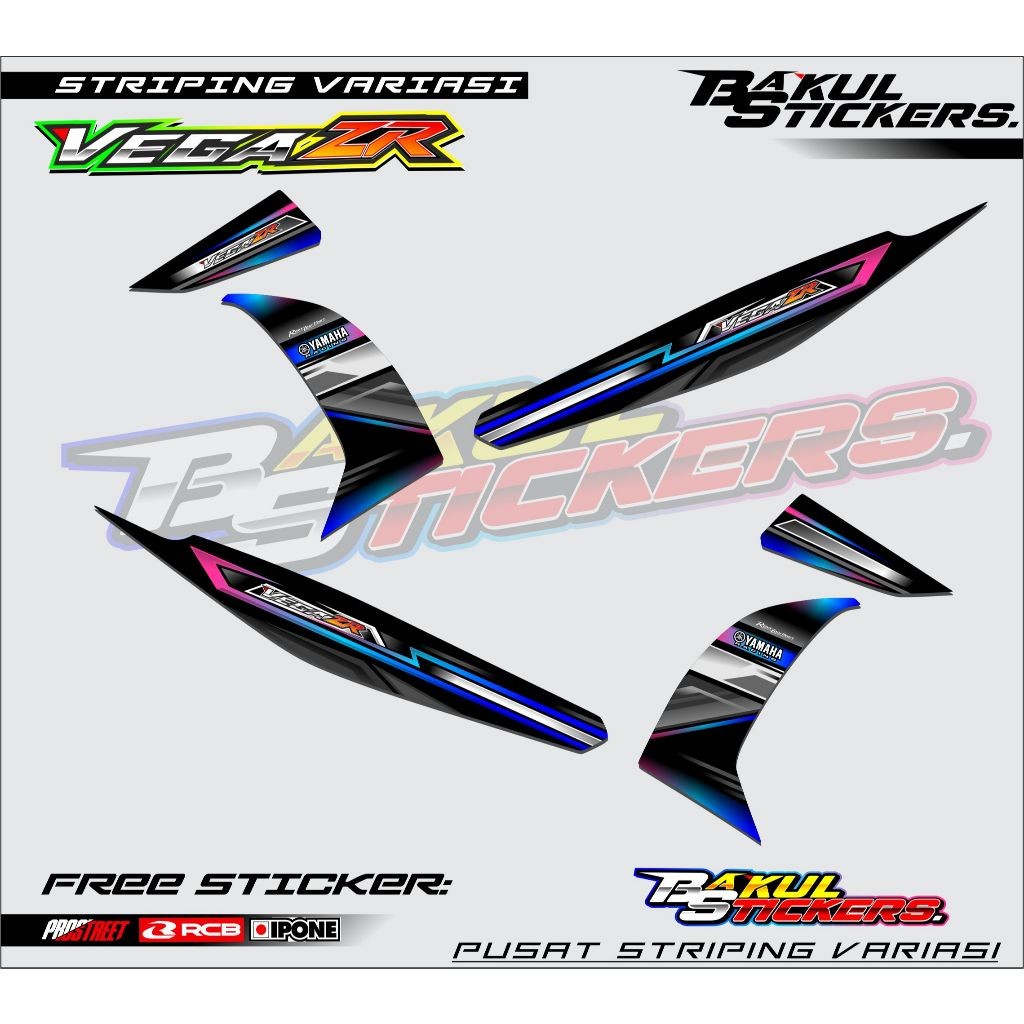 Striping Variasi Yamaha Vega Zr / Sticker List Variasi Motor Yamaha Vega ZR