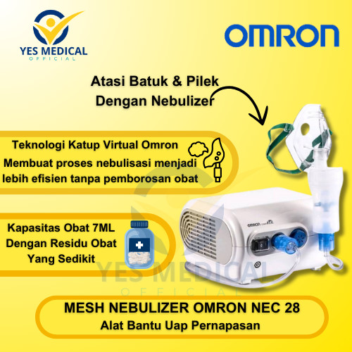 NEBULIZER OMRON NEC28 NE-C28 ALAT UAP PERNAFASAN - OMRON
