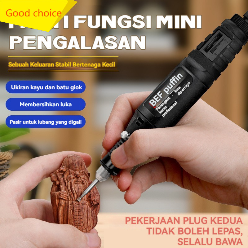 Alat Bor Mini Grinder Set Mesin Ukir Poles Gerinda Listrik Alat Ukir Grafir/ Alat Ukir Kayu /Alat Am