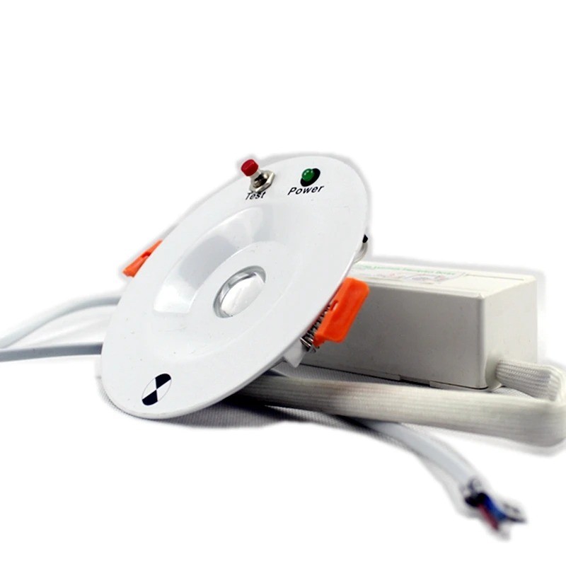 Emergency Downlight Lamp Aluminum Alloy Fire Protection Emergency Light Aluminum Alloy Recessed Ceil