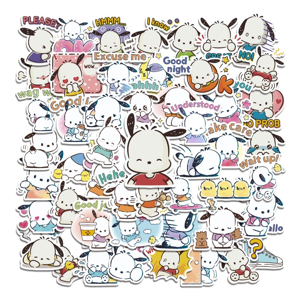 

COD 50 Pcs Stiker Pochacco Sanrio Friends Lucu Anti Air Untuk Dekorasi Notebook Sepeda Skateboard Handphone DIY