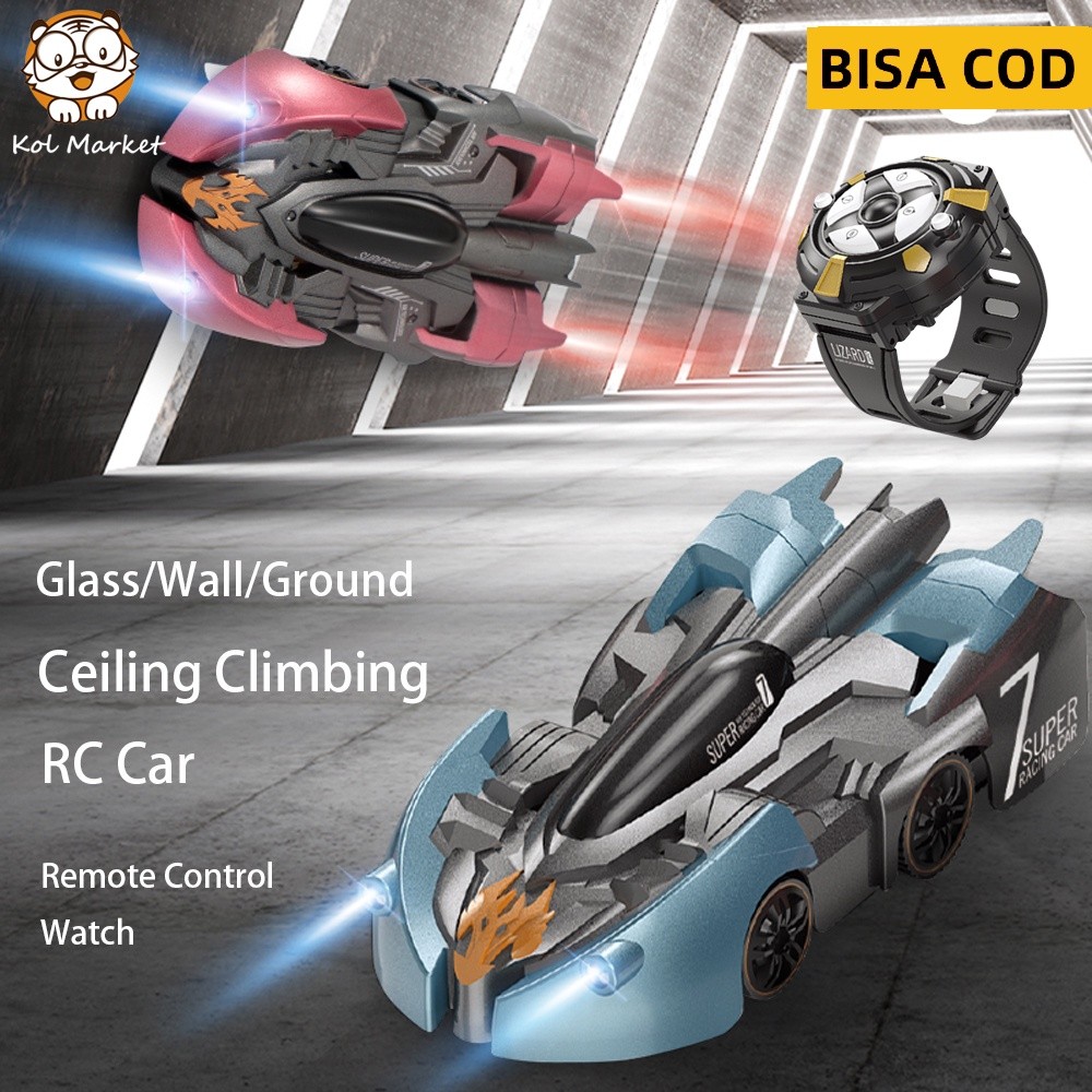 AH67JY Anti Gravitasi Wall Climbing RC Mobil Listrik 360 Berputar Stunt Mobil RC Antigravity Mesin A
