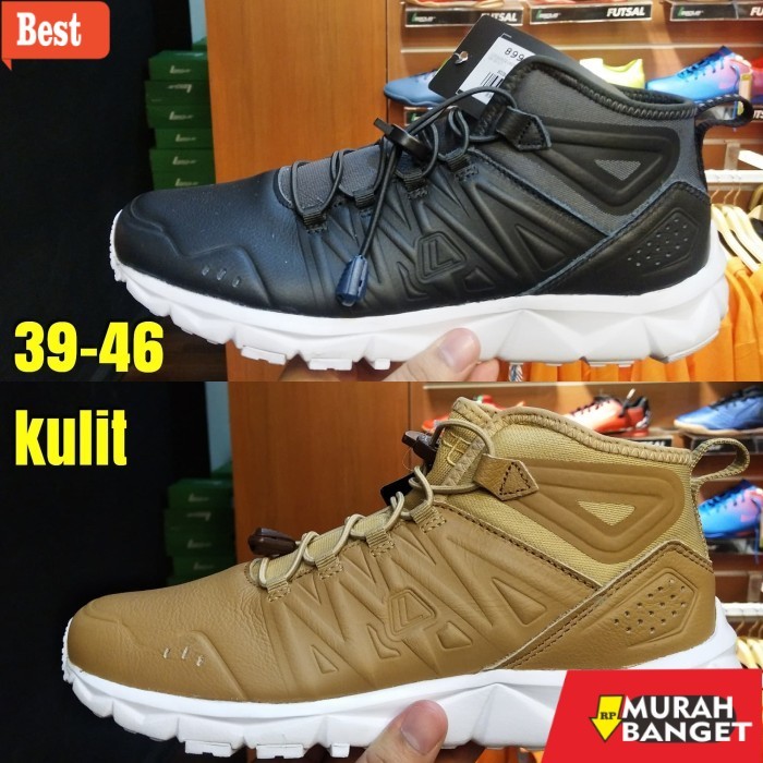 sepatu lari lokal terbaik 2025 Sepatu league Kumo Mid Leather Running shoes pria sneakers original -