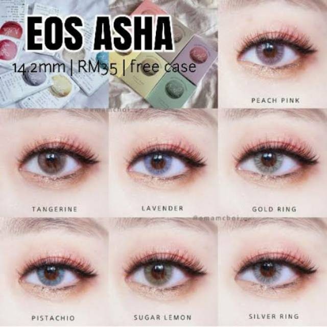 Softlens EOS ASHA (1PC/SEBELAH) Soflens Softlenses IMPORT