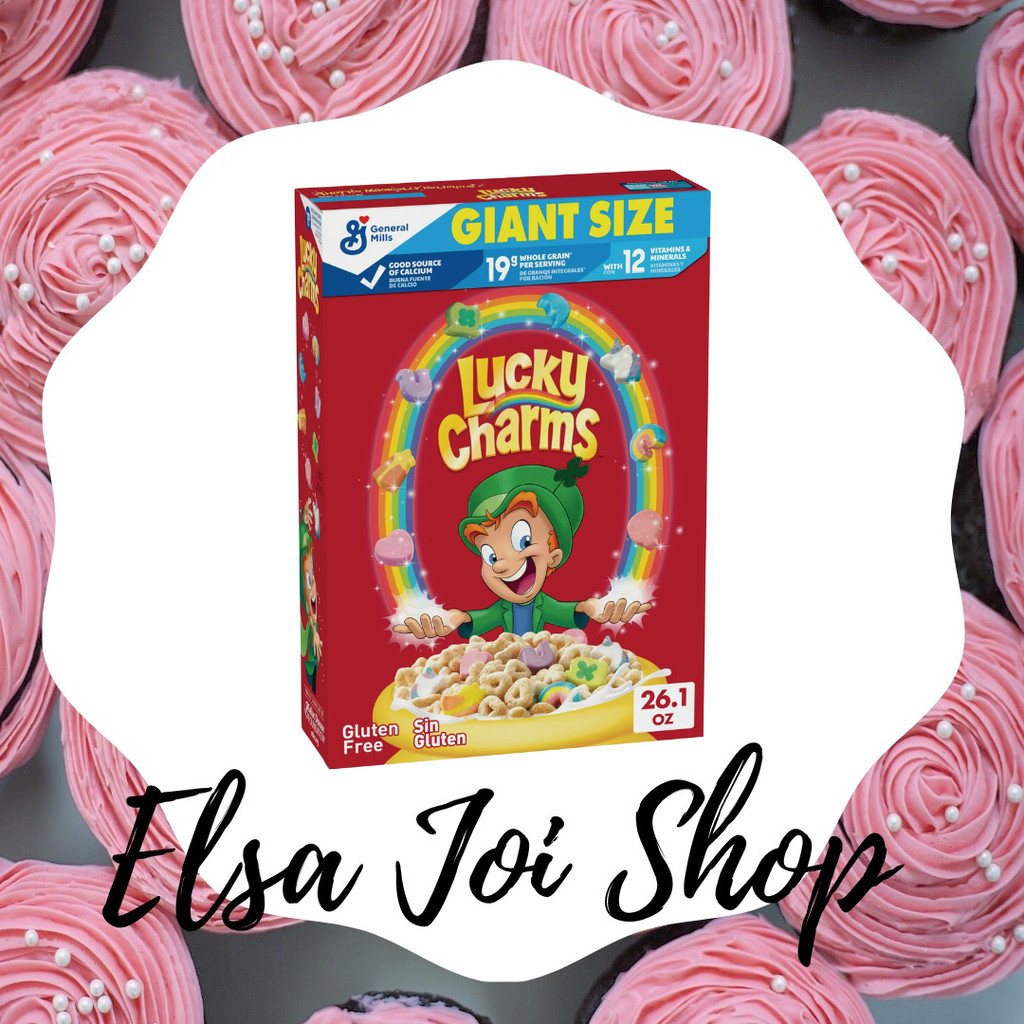 

Lucky Charms Gluten Free Kids Breakfast Cereal with Marshmallows Giant Size - 739 Gr