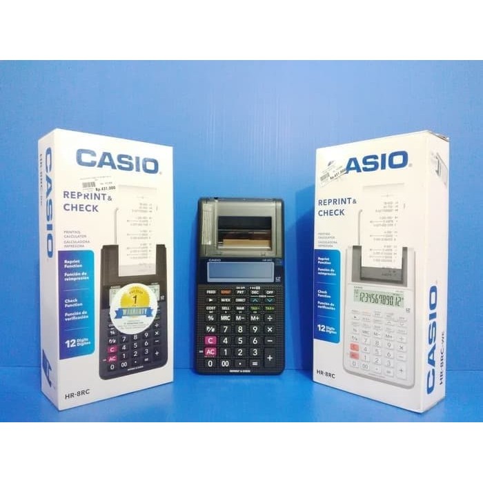 

JUAL Casio HR-8 RC REPRINT CHECK Print Kalkulator Calculator 8RC HR8RC HR-8RC