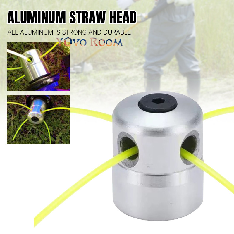 Dudukan Pisau Senar Mesin Potong Rumput Trimmer Line Head Dengan Bahan Alumunium Kuat Anti Karat YOv