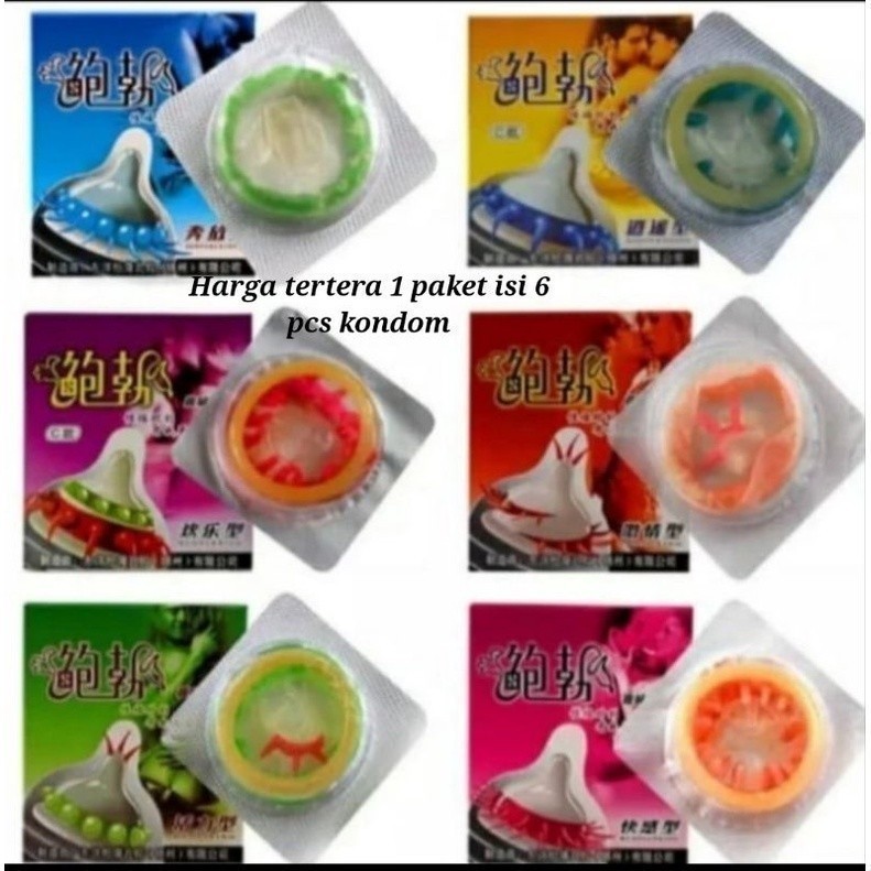 

Spesial Promo bolllll!! kondm bergerigi berduri gerigi duri karakter 1 paket dpt 6 pcs kdom Silicone -161-