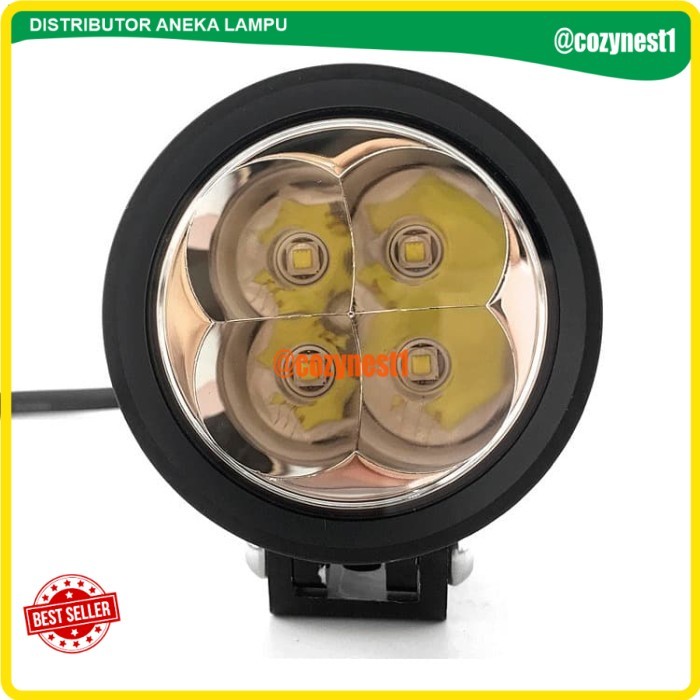 (GLT) Lampu Led Cree Sorot Tembak L4X 4 Titik Mata 40 Watt VINYX Motor Mobil - L4X