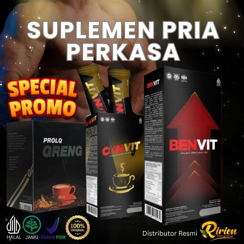 

CONVIT Kopi Herbal Vitalitas Pria BENVIT Suplemen Pria Kuat Tahan Lama Aman Halal Sudah BPOM