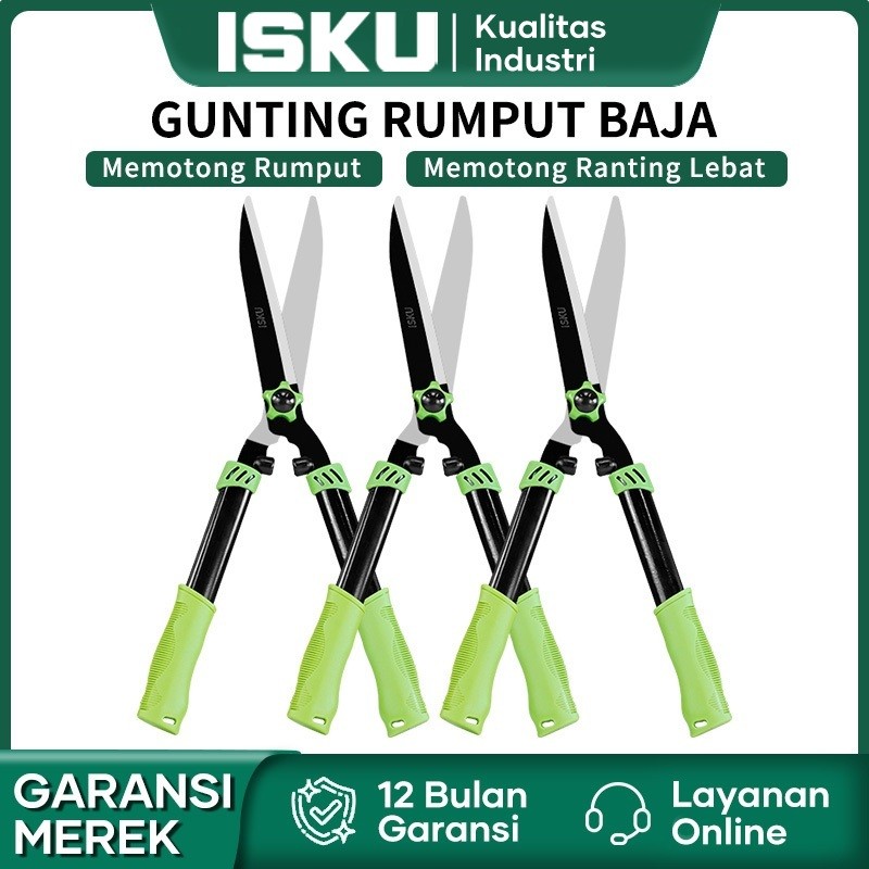 Isku Gunting Rumput Taman Gunting Tanaman Gunting Pangkas Daun Rumput Dahan Ranting