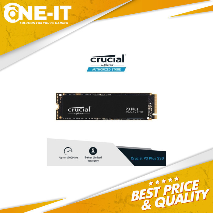 SSD CRUCIAL P3 PLUS 1TB NVME M.2 PCIE GEN 4 2280
