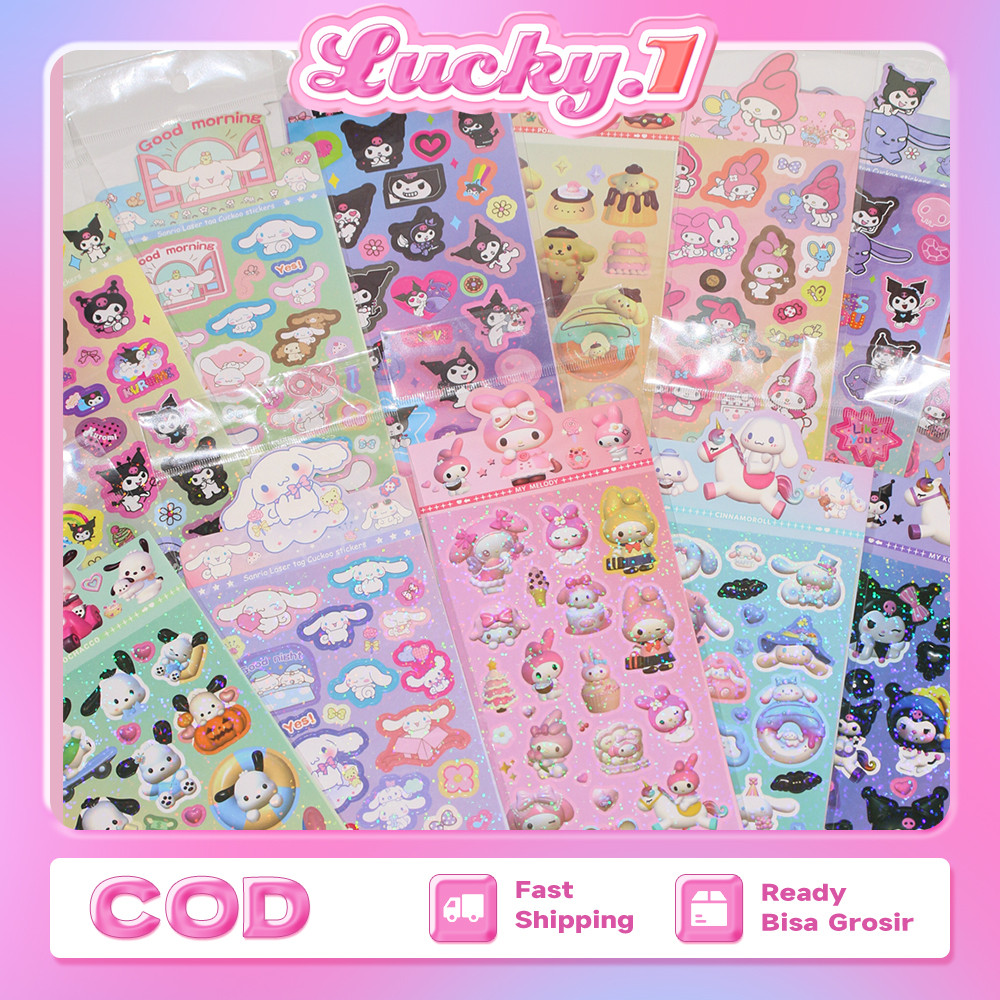 

Lucu Stiker Murah Sanrio Series Stiker Sanrio 3D Waterproof sticker Diy Stiker Lucu