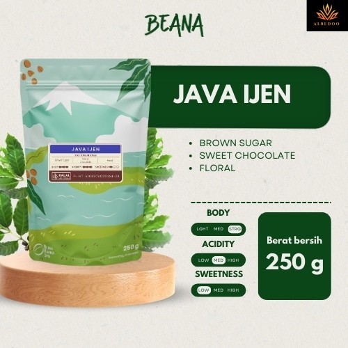

Java Ijen Arabica Coffee Roasted Beans | Biji Kopi Bubuk 250gr - Beana Roastery Semarang