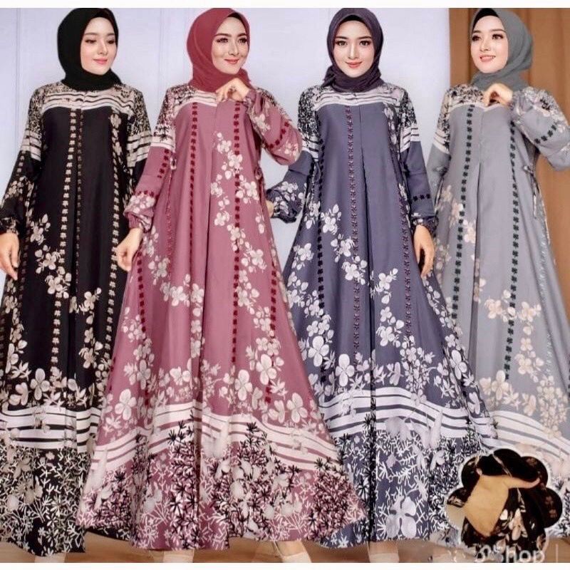 [HOT NEW] Gamis SELENA HYGET MOTIF busui PALING LARIS ,Gamis hygit MURAH
