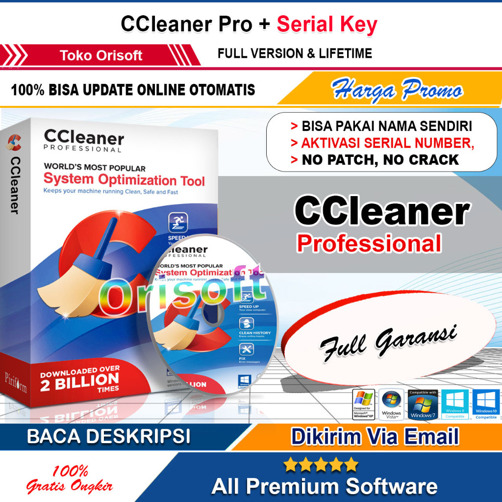 [Bebas Update] CCleaner Pro 6.31 Terbaru + Serial Number Lifetime