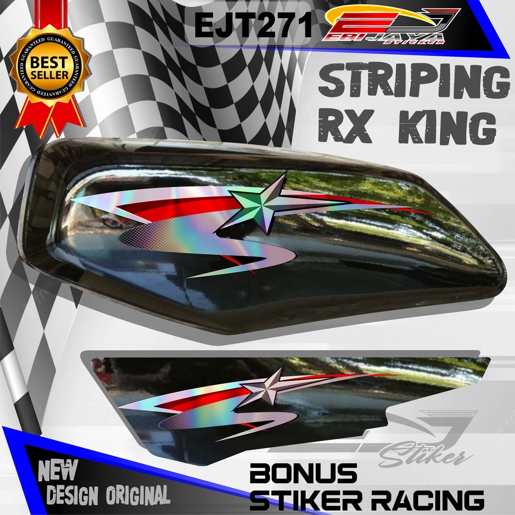 VARIASI STIKER HOLOGRAM DAN NON HOLOGRAM RX KING / STIKER STRIPING RX KING NEW MOTIF / STIKER MOTOR