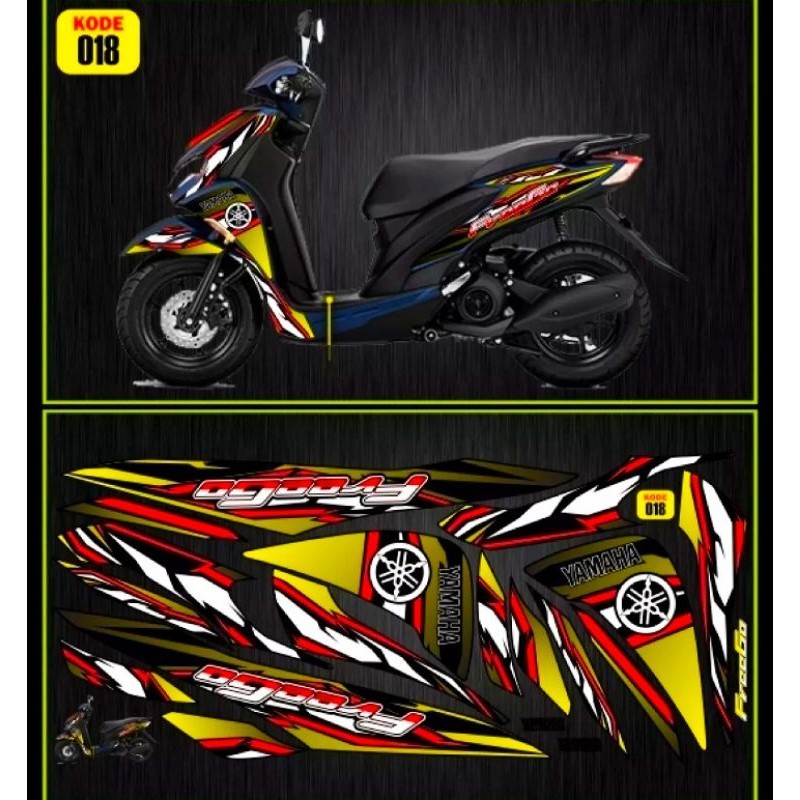 Decal Variasi Yamaha Freego Variasi Freego Strping Freego