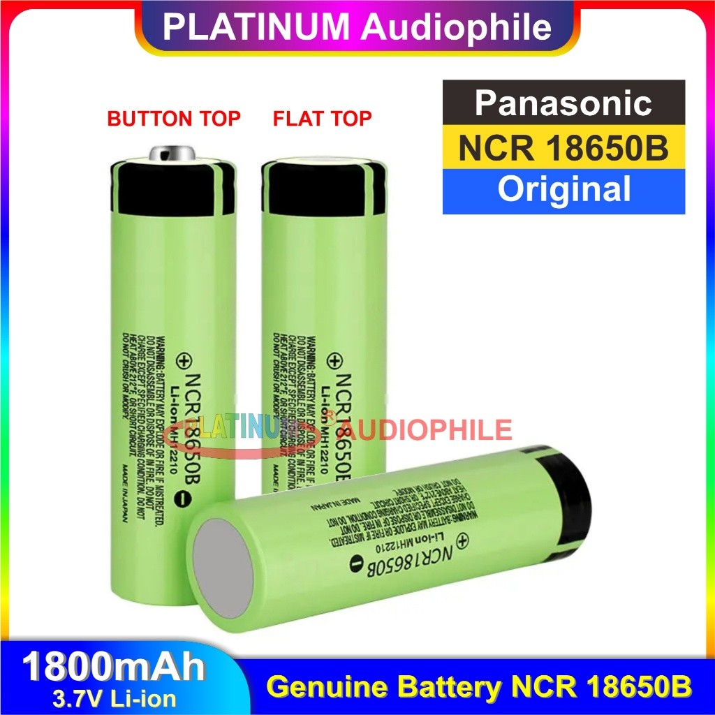 Baterai 18650 Panasonic NCR18650B Original Battery Lithium Li-ion NCR 18650 1800MAH