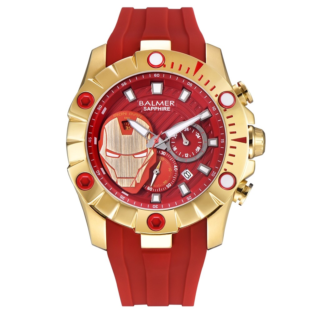 Original Jam Tangan Balmer B-8822MC Iron Man LIMITED EDITION Free Strap Garansi 2 Tahun