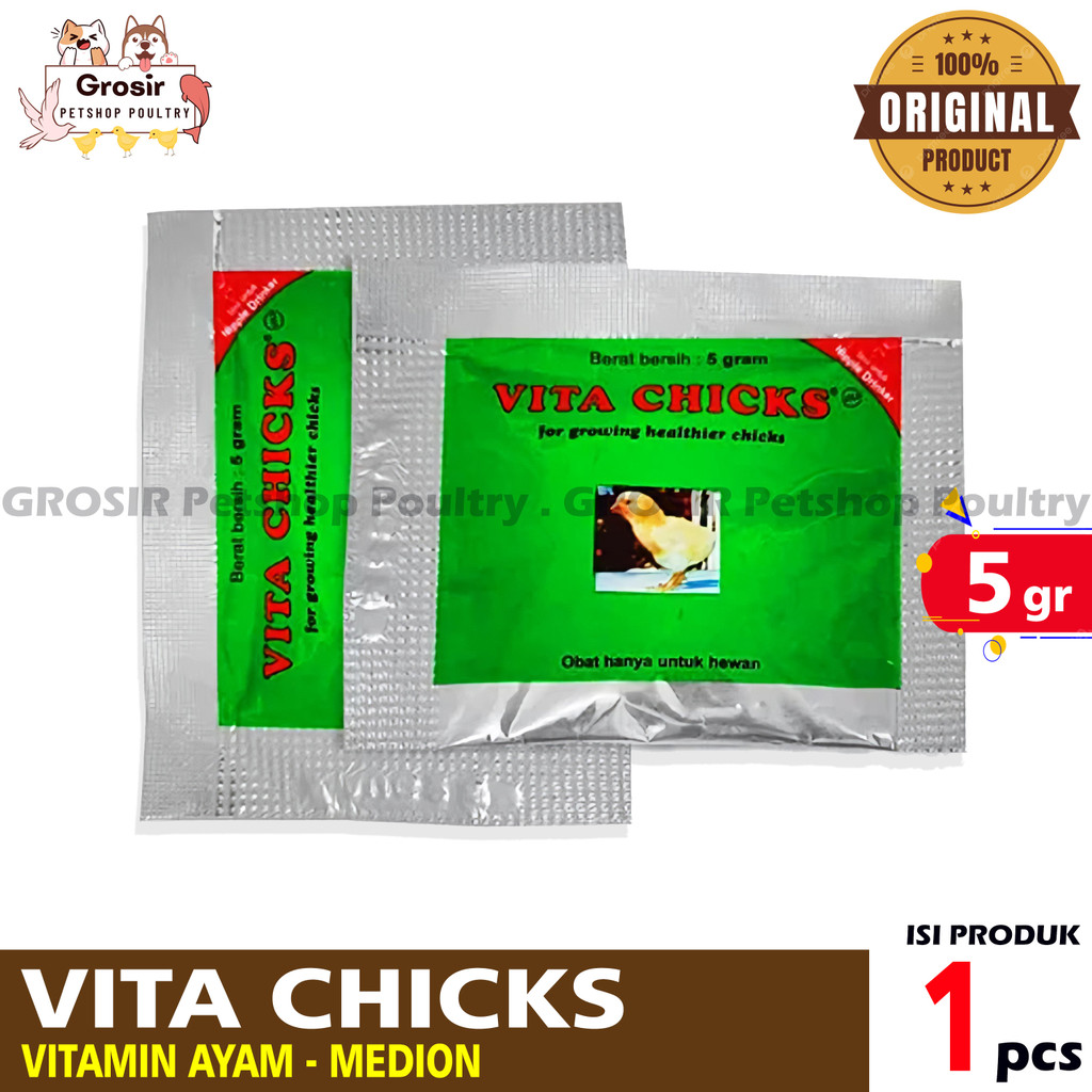 VITAMIN AYAM MEDION VITA CHICKS VITACHICKS VITAMIN PERTUMBUHAN ANAK AYAM