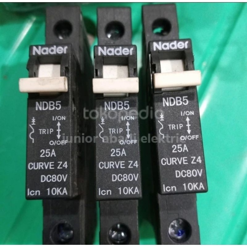 mcb nader 1p DC 25a