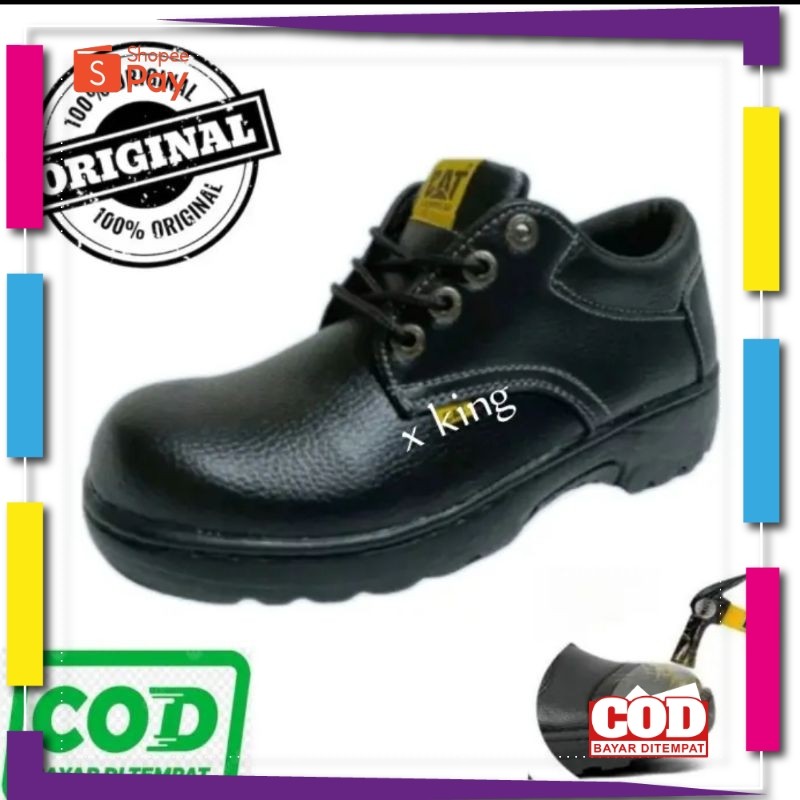 [PREMIUM ORIGINAL] Sepatu Safety  Pria sepatu safetyUjung Besi sepatu safety Warna Hitam sepatu  Saf