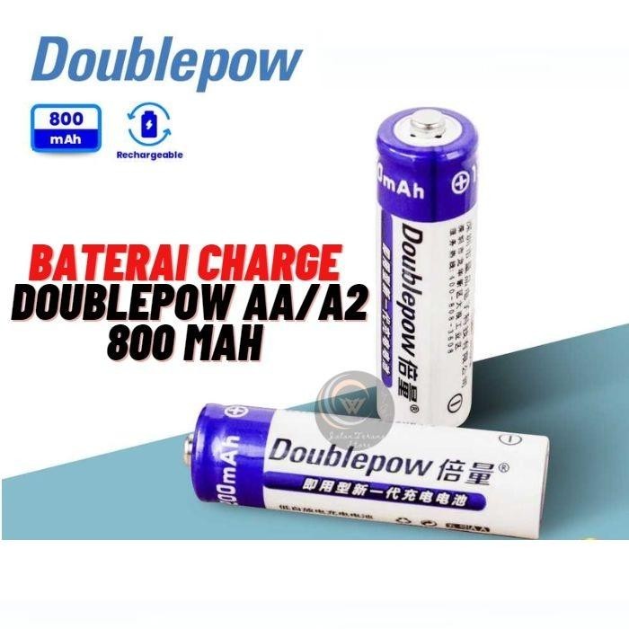 Baterai Rechargeable AA Doublepow 800mAh Batre Charger Battery Casan