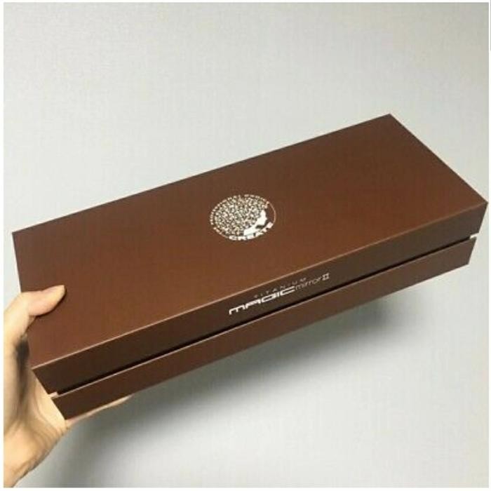 BRUN catok pelurus strika rambut Keratin kglossCreate Titanium Magic Mirror