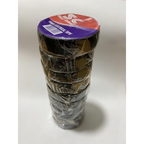 

(1Roll isi 10pcs) Isolasi Hitam Listrik / Selotip Hitam Merk Random