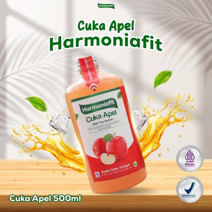 

Cuka Apel Original Cuka Sari Buah Apel Organik With Mother Cuka Apel Untuk Kesehatan Harmoniafit - 250ML