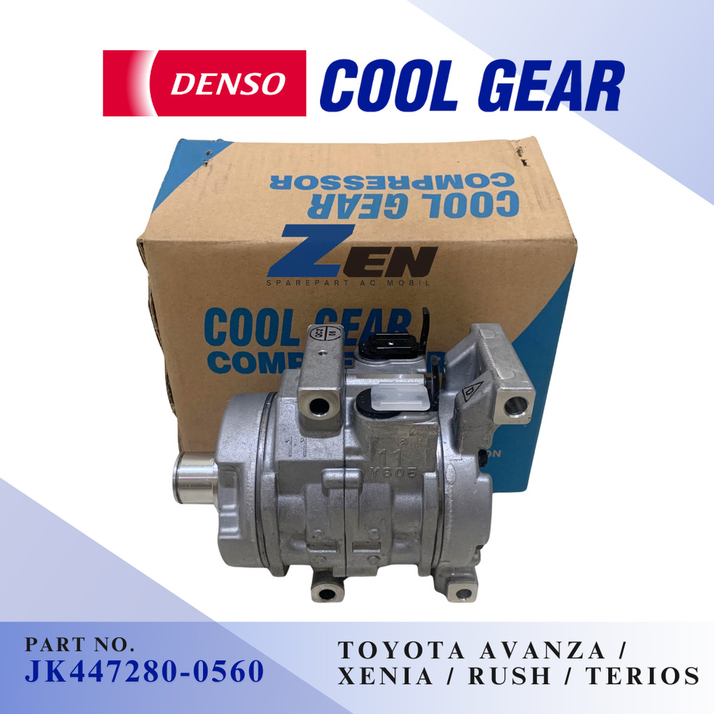 KOMPRESOR COMPRESSOR TOYOTA AVANZA XENIA RUSH TERIOS VIOS YARIS LAMA DENSO COOL GEAR ASLI JK447280-0