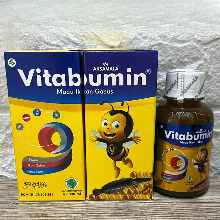 Vitabumin Madu Ikan Gabus Kutuk Asli Original Vitamin Pertumbuhan Anak 1-12 thn Madu Albumin Ikan Ga