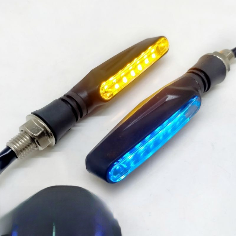 LAMPU SEN MOTOR LED RUNNING + DRL UNIVERSAL D129 / RUNNING LIGHT CUSTOM / sein motor led running jal