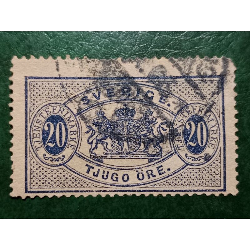 

Prangko Swedia 20 ORE Tahun 1874 USED