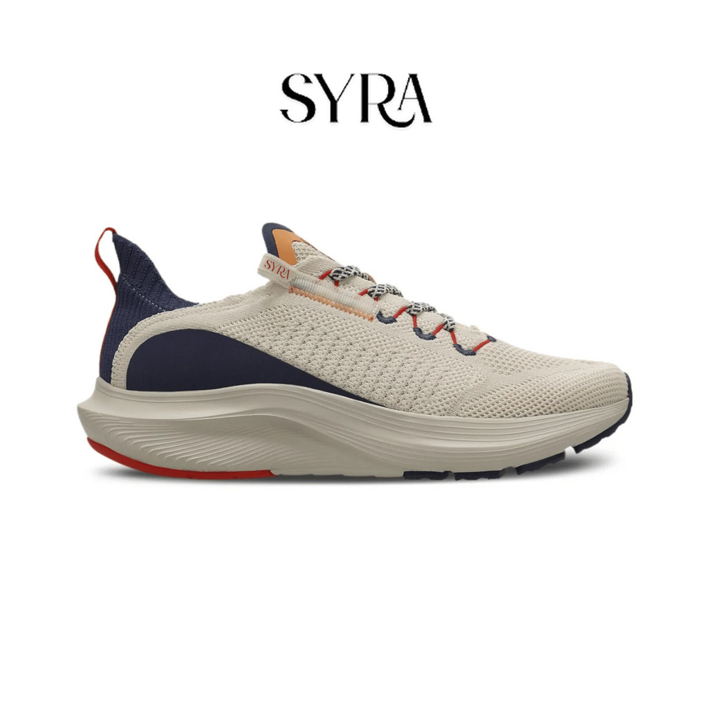 Syra - Sepatu Sneaker Slip On Pria Blue Khaki