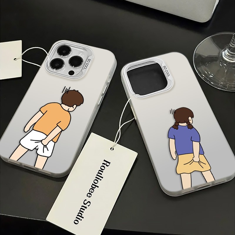 ⚡NEWS⚡Case Couple OPPO Compatible For iPhone Case OPPO Cocok Untuk OPPO A15 A16 A16K A17 A8 A38 A5 A