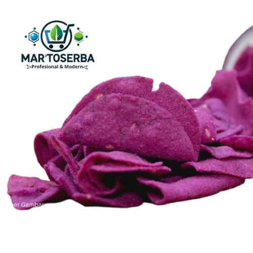 

MT TARO CHIPS 250gr Taro Chips Ungu Keripik Ubi Ungu Taro Chips Ubi Ungu Cemilan Snack Manis