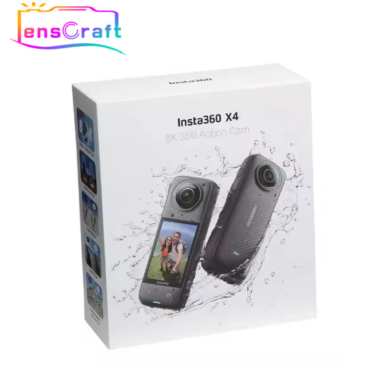 Original Insta360 X4 Waterproof 8K 360° Action Camera,4K Wide-Angle Video, AI Editing Stabilization,