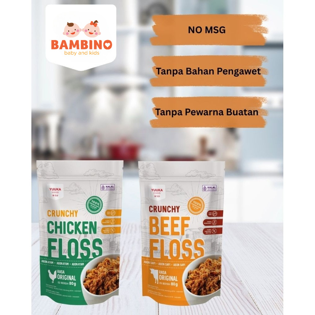 

Yuuka Food Crunchy Abon Sapi & Ayam 80gr