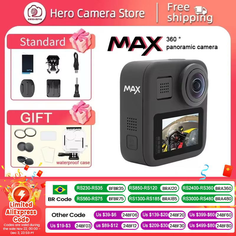 GoPro MAX 360 ° panoramic motion camera Go Pro MAX 360 original camera anti shake diving HD touch co