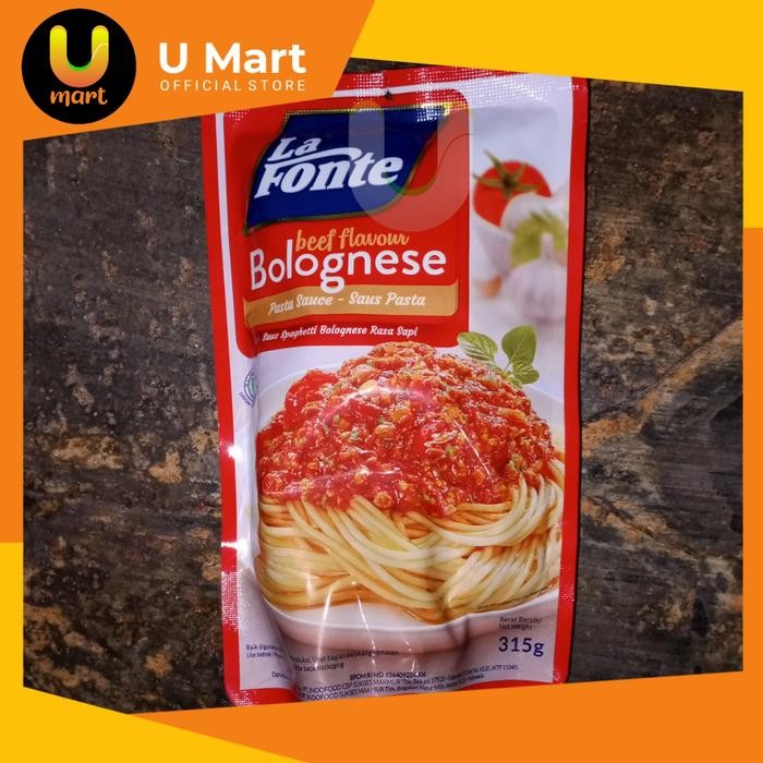 

U Mart - La Fonte Saus Pasta Bolognese 315 gram
