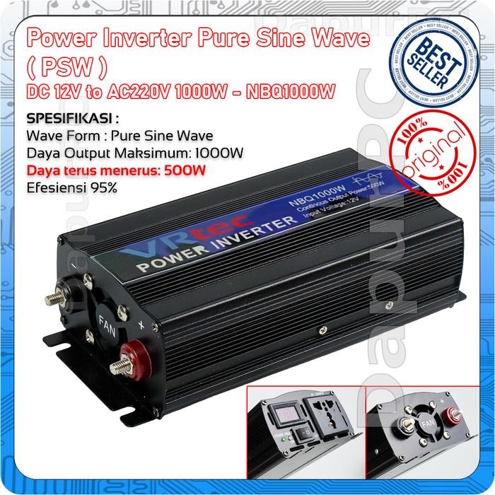 Power Inverter Mobil 1000W DC 12V to AC220V NBQ1000W