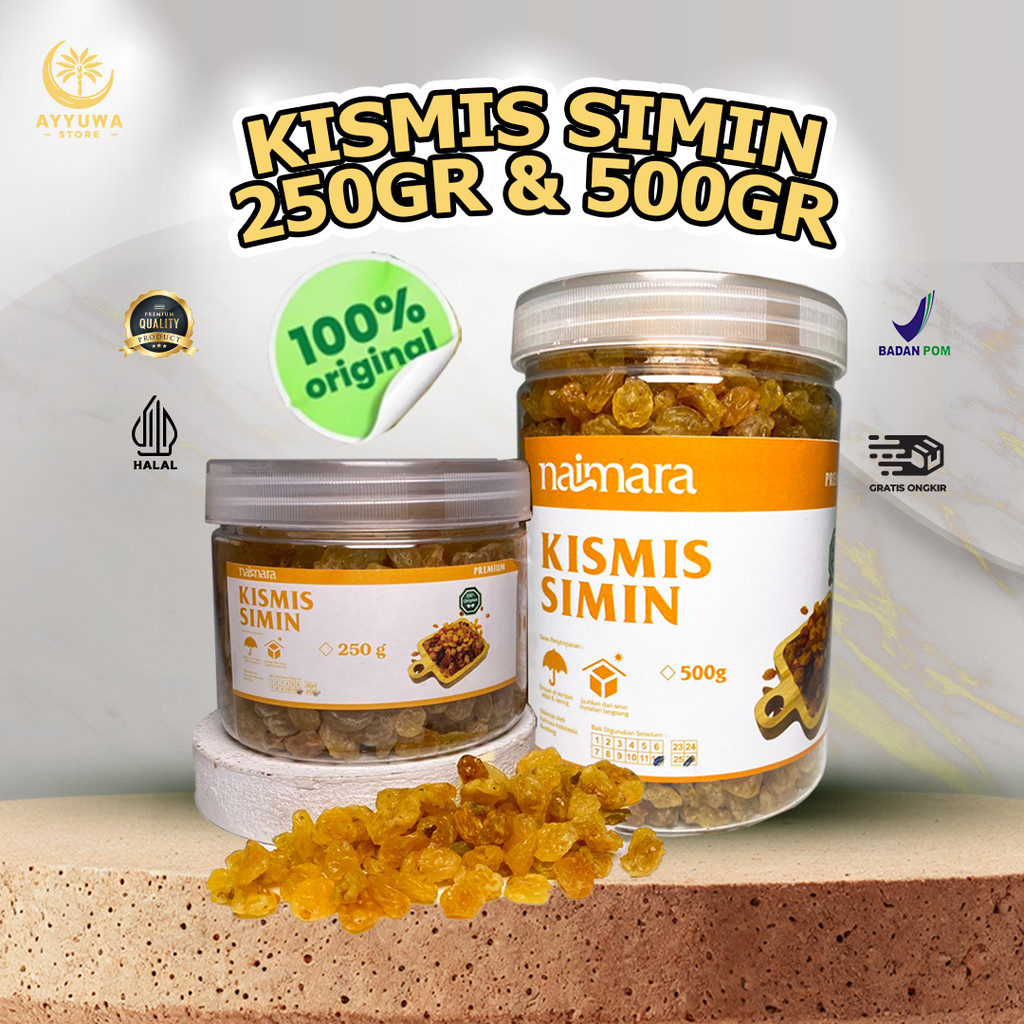 

KISMIS GOLDEN SIMIN MANIS 250GR / 500GR OLEH OLEH HAJI DAN UMROH