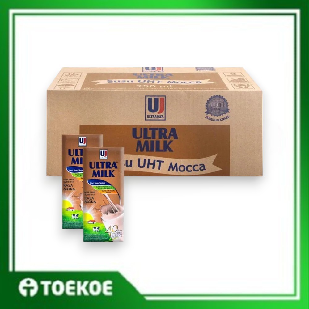 

TOEKOE Ultra Milk Susu Mocca Moka 250ml 1 Dus [Isi 24pcs]