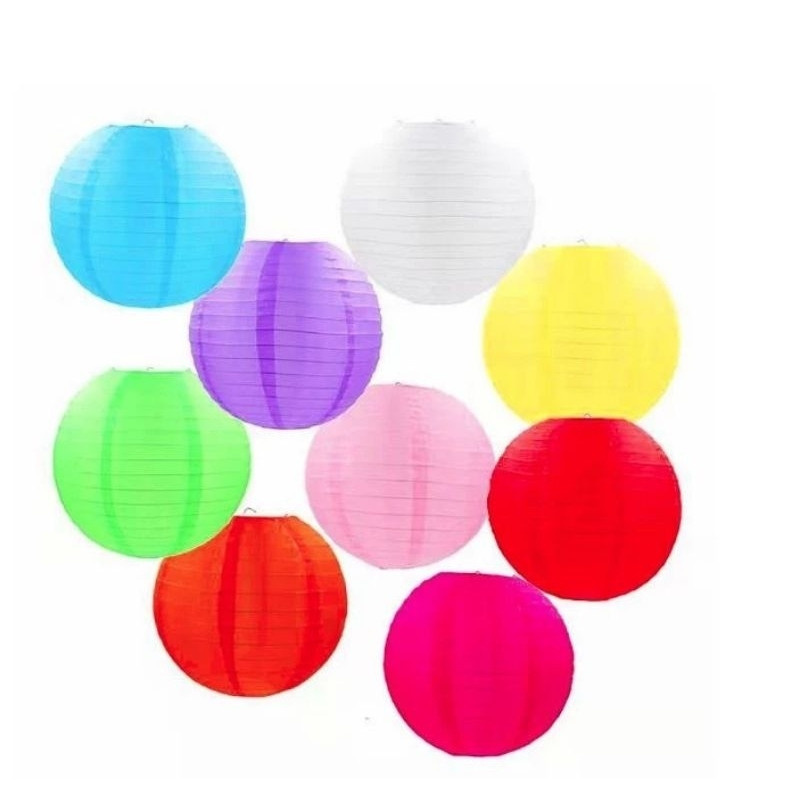 (GAT) LAMPION BULAT POLOS 14 INCH / LAMPION POLOS 35CM / LAMPION WARNA / LAMPION PESTA / LAMPION IML